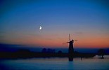 Berney Windmill at dusk, Norfolk Broads, England