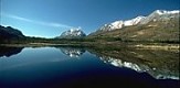 Ben Liath mountain with reflection in Loch, Scotland