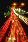 Traffic at night, Neasden, London